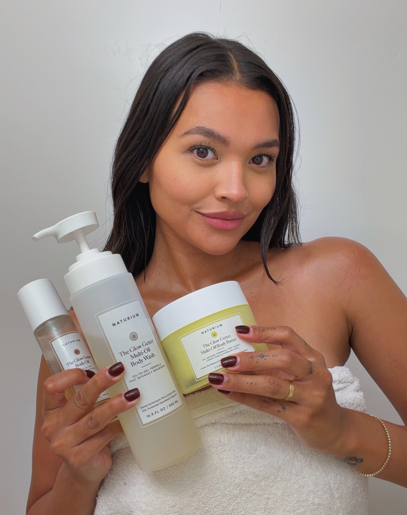 #ad my go-to body hydrators for plump and smooth skin in the winter! ❄️ #NaturiumPartner, #Naturium, #NaturiumSkincare #TargetPartner #Target @naturium @target 