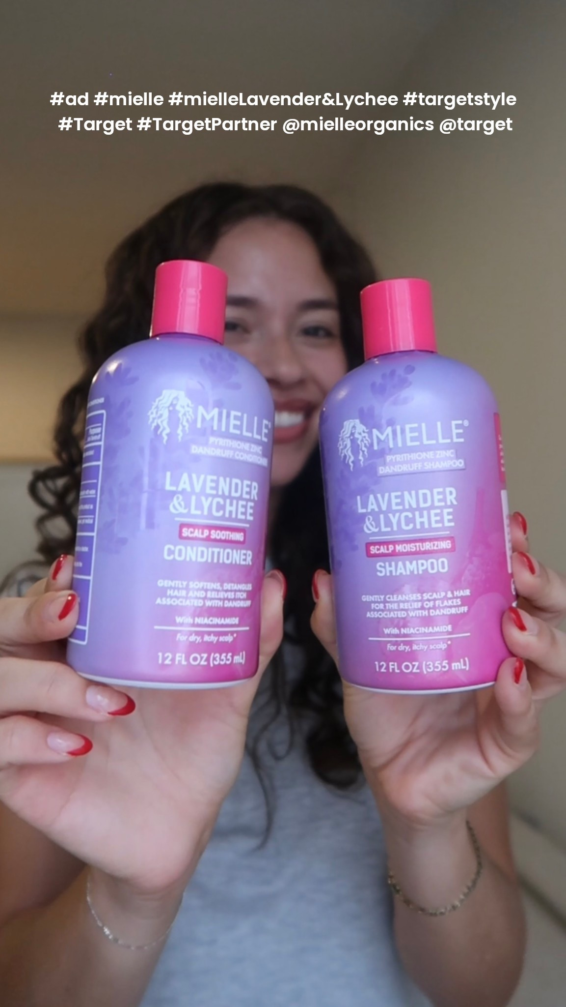 #ad I’ve partnered with @mielleorganics and @target to share my wash-day routine for dry, itchy scalps using the NEW Mielle Lavender & Lychee Shampoo & Conditioner, now available at Target 💜
This routine delivers soothing, moisturizing scalp care and helps keep my scalp feeling balanced and hydrated.

#ad #mielle #mielleLavender&Lychee #targetstyle #Target #TargetPartner

