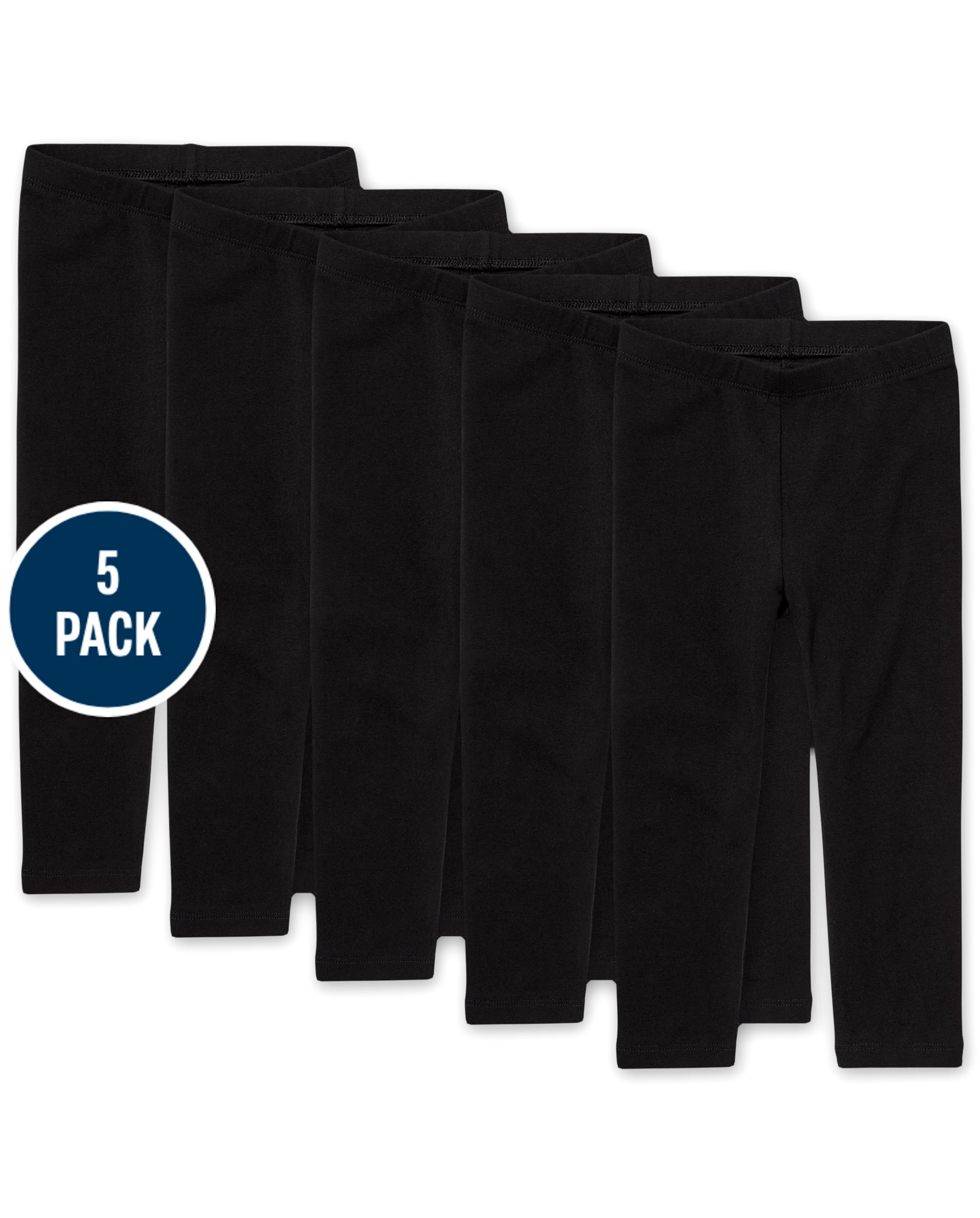 Toddler Girls Leggings 5-Pack - black | The Children's Place
