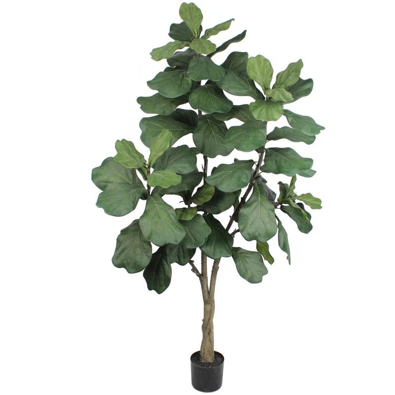 Faux Fiddle Leaf Fig Tree in Vase | Wayfair North America