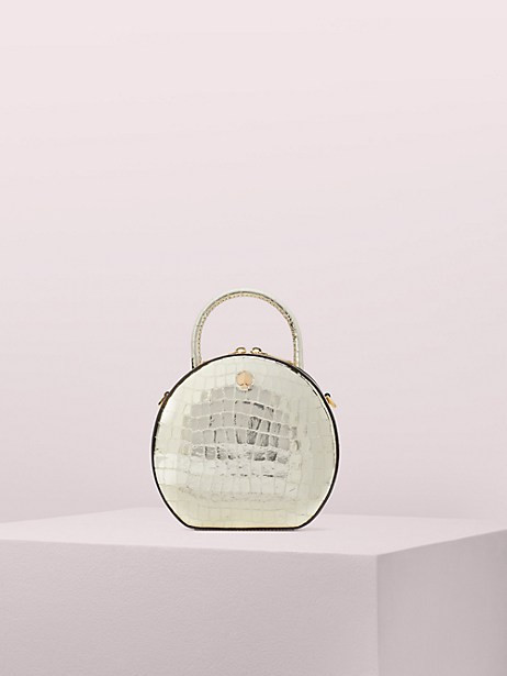 andi metallic croc-embossed canteen bag | Kate Spade (US)