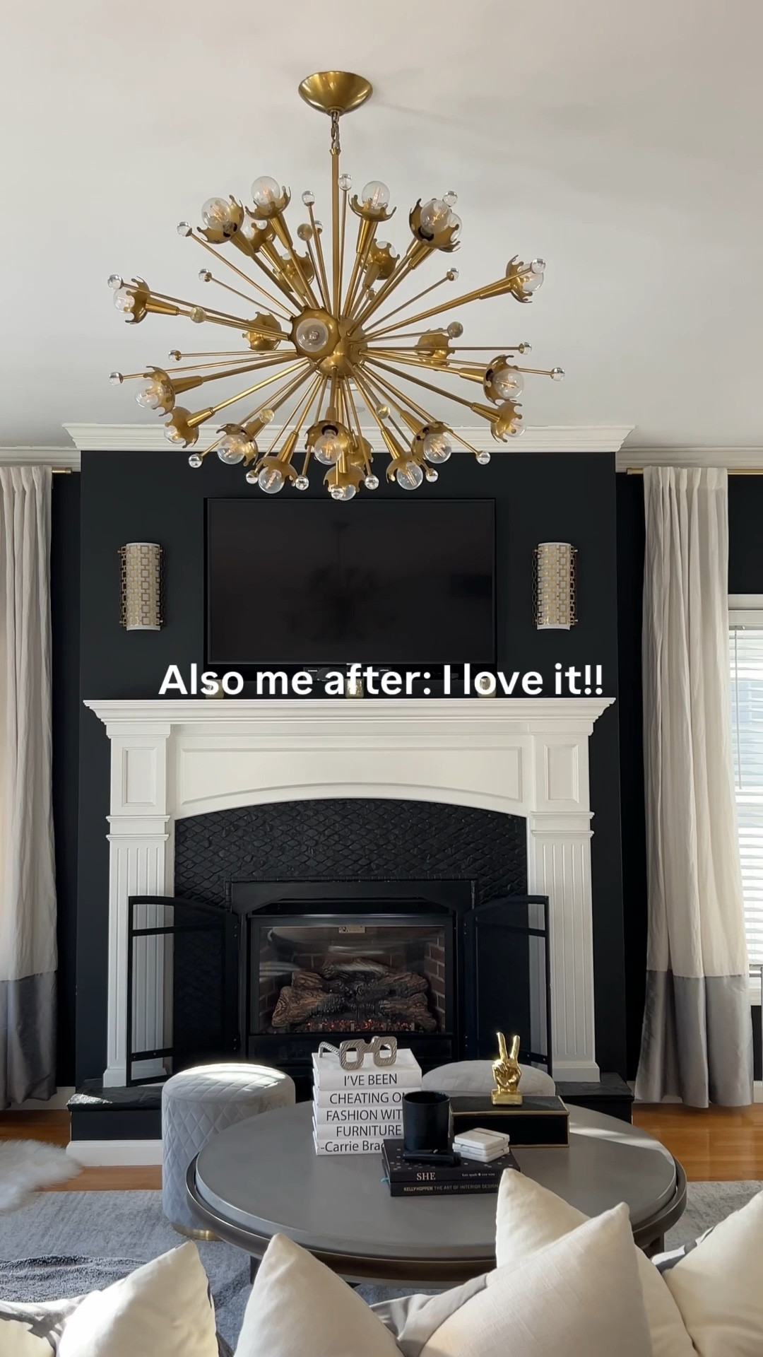 When he says “trust me” and I’m panicking the whole time 😅
But the living room chandelier and lighting turned out so good.

Worth it.

Me and my trust issues. IYKYK

#LTKHome #LTKOver40 #LTKstorytime