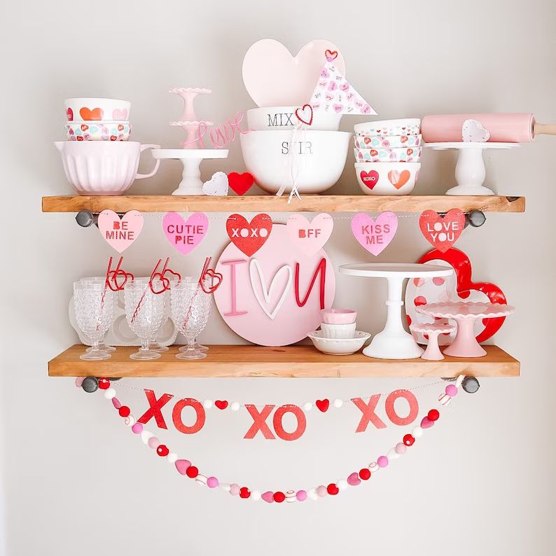 Conversation Hearts Banner | Valentine's Day Banner | Valentine Party Decorations | Be My Valenti... | Etsy (US)