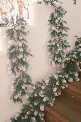 PARTY JOY Seasonal Artificial Christmas Garland Pine Cypress Greenery Garland Holiday Outdoor Win... | Amazon (US)