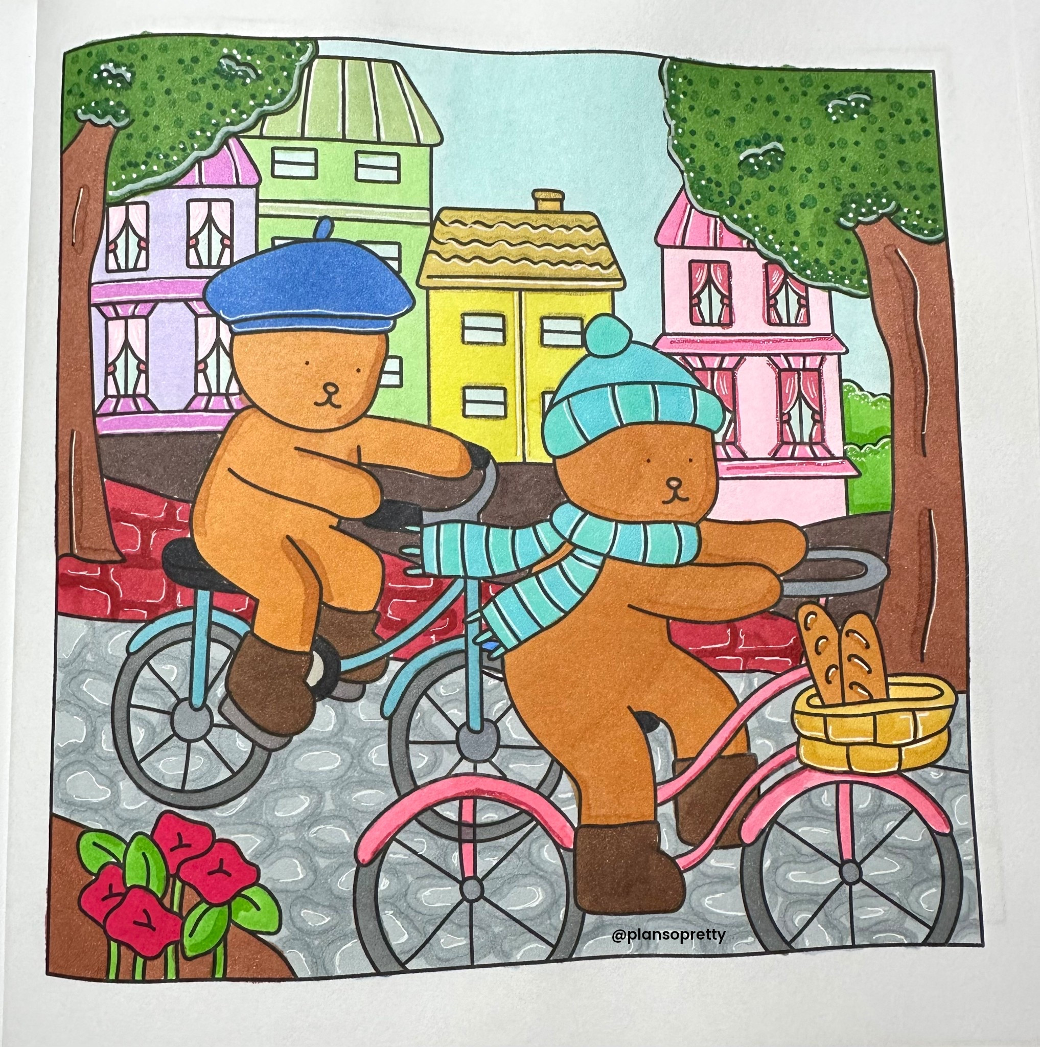 The cozy bears take morning bike ride in the streets of Paris 🇫🇷 from Bear Love Story In Paris books and markers linked in bio and stories #bearlovestoryinparis #cozybearandfriends #cozycoloring #colouringcommunity #coloringbookartist #worldofcolorists #booksbypixie #amazonfinds #loveparis #bikeride #cutecoloring #foryou #alcoholmarkers #coloringforadults #coloringaddict 

#LTKTravel #LTKFindsUnder50 #LTKSeasonal