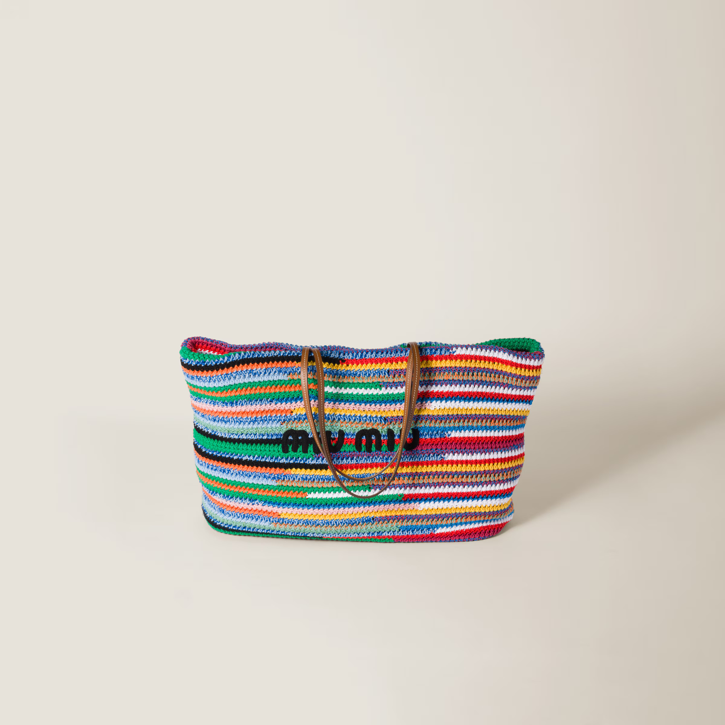 Multicolored Crochet Tote Bag | Miu Miu | Miu Miu US