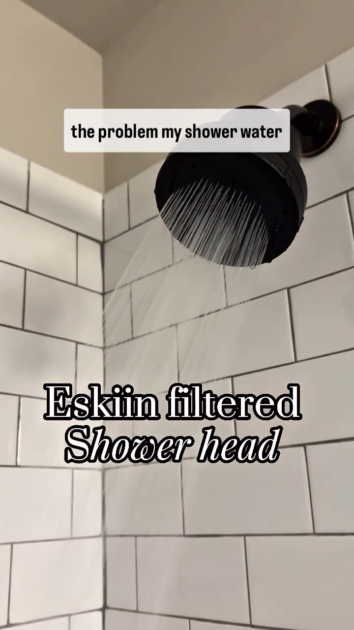 Love, love, love this filtered shower head. 🚿 It’s bringing my hair and skin back to life! ✨ #eskiin #eskinshowerhead #filteredshowerhead #filteredwater