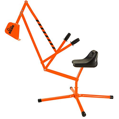 The Big Dig Special Edition Digger Excavator Ride On Crane and Pretend Play Construction Toy, Orange | Amazon (US)
