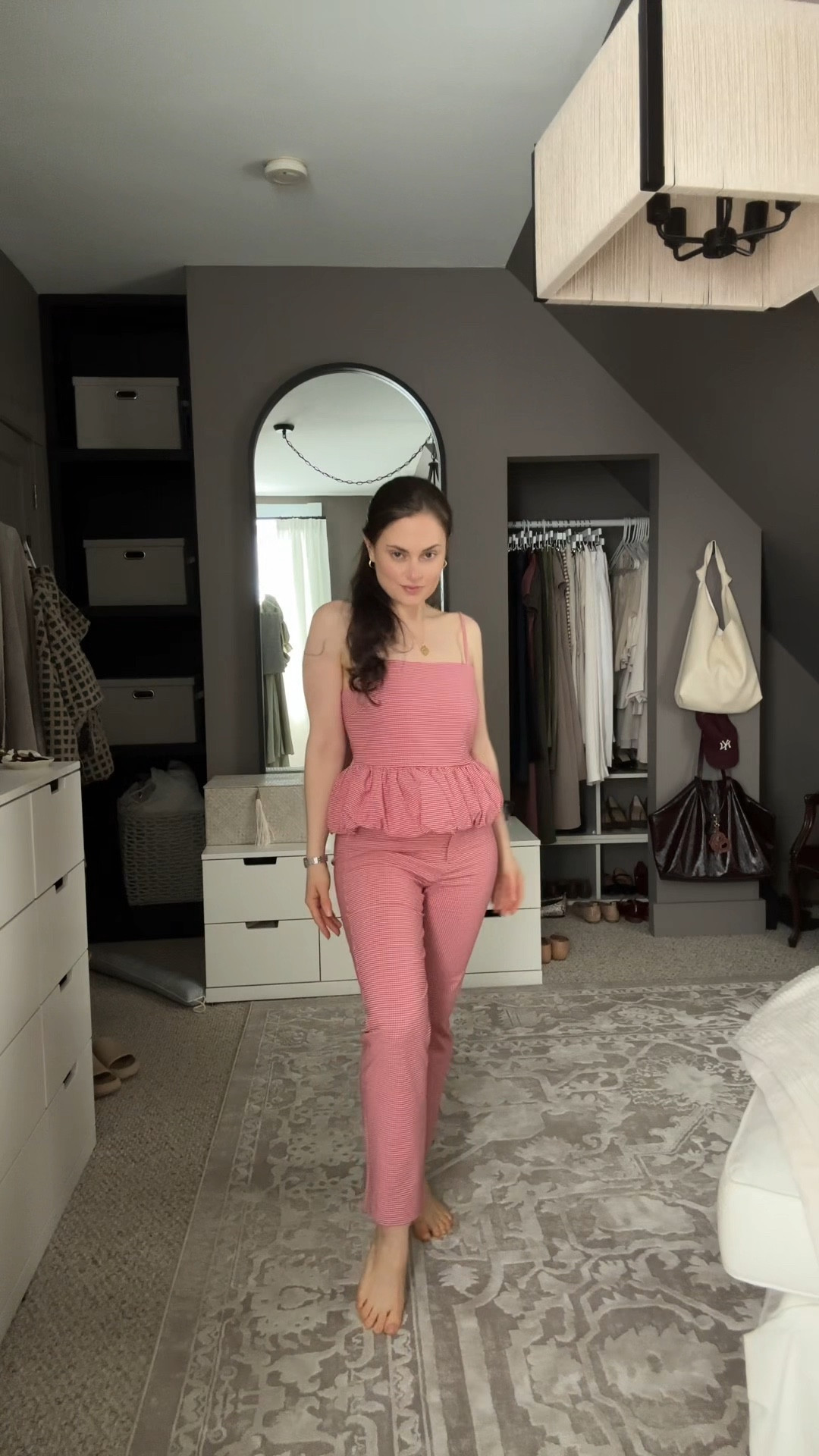 Mango Red Check-Gingham Vichy Set I’m wearing a Medium in the top and bottoms 

#LTKTravel #LTKMidsize #LTKFindsUnder100