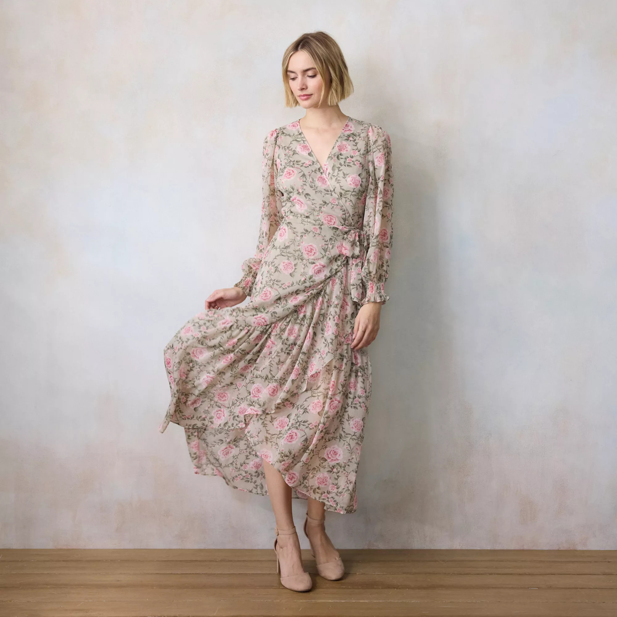 Women's LC Lauren Conrad Long Wrap Maxi Dress | Kohl's