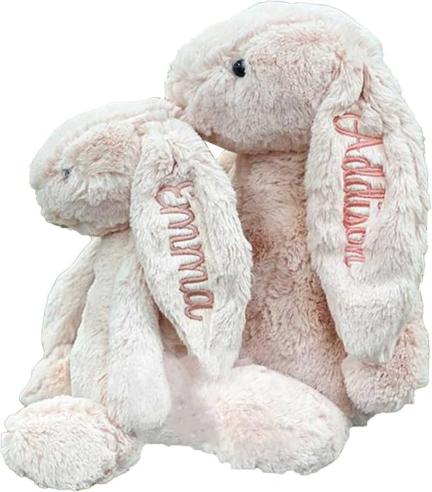Personalised Custom Plush Bunny Custom Embroidered Easter Bunny First Easter Gift Personalised Ea... | Amazon (US)
