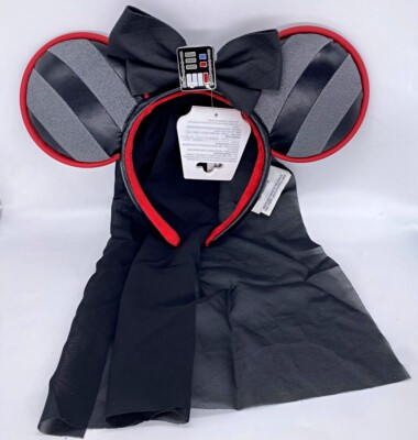 Disney Parks Star Wars Darth Vader Veil Minnie Mouse Ears Headband | eBay | eBay US