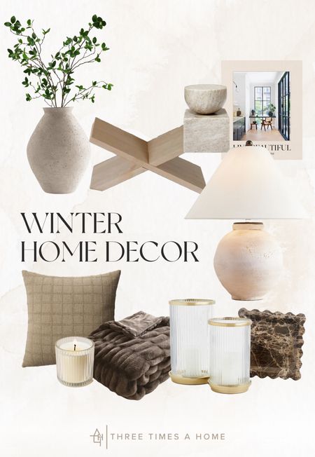 Winter-inspired home decor 

#LTKSeasonal #LTKhome #LTKstyletip