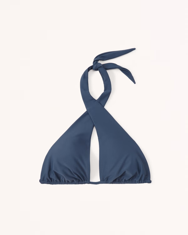 Cross Halter Swim Top | Abercrombie & Fitch (US)