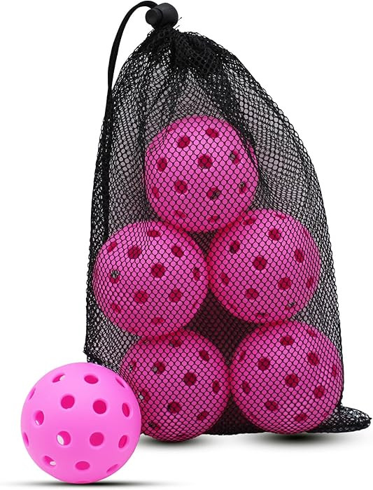 Magicorange Pickleball Balls, 40 Holes Outdoor Pickleballs, High Elasticity & Durable Pickle Ball... | Amazon (US)