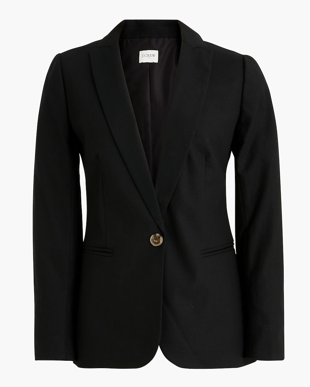 Linen-blend one-button blazer | J.Crew Factory