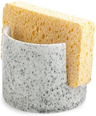 Kitchen Sink Sponge Holder, Dish Sponge Rack Ceramic Brush Holder Farmhouse Kitchen Dish Rack for... | Amazon (US)