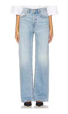 GRLFRND Brooklyn High Rise Straight in Miracle Mile from Revolve.com | Revolve Clothing (Global)