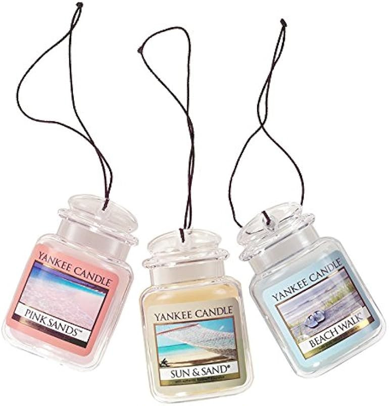 Yankee Candle Car Air Fresheners, Hanging Car Jar® Ultimate 3-Pack, Neutralizes Odors Up To 30 D... | Amazon (US)