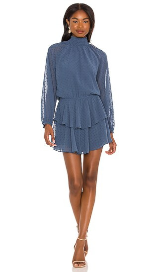 Class Act Dress in Swiss Dot Niagra | Revolve Clothing (Global)