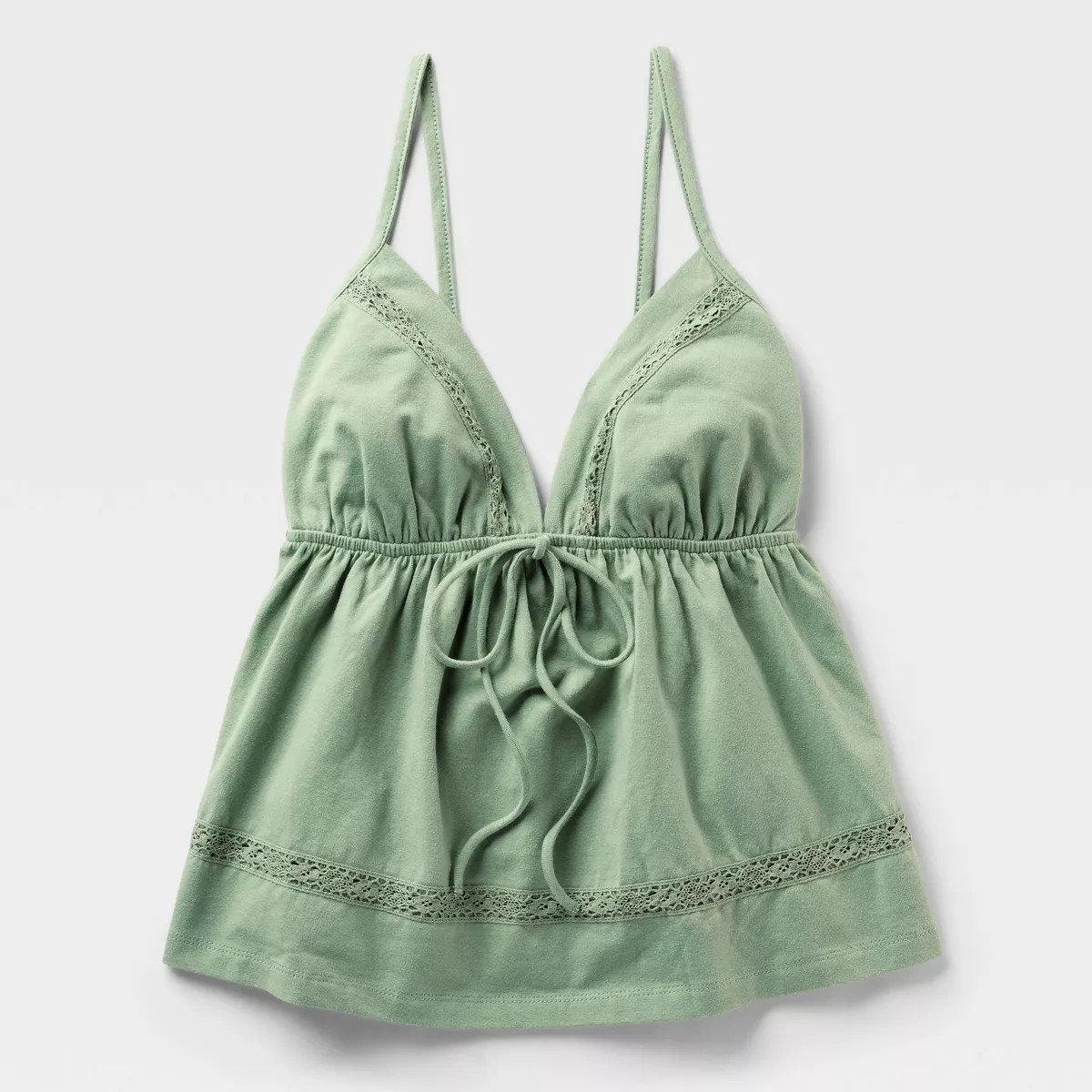 Women's Babydoll Tank Top - Wild Fable™ Green S | Target