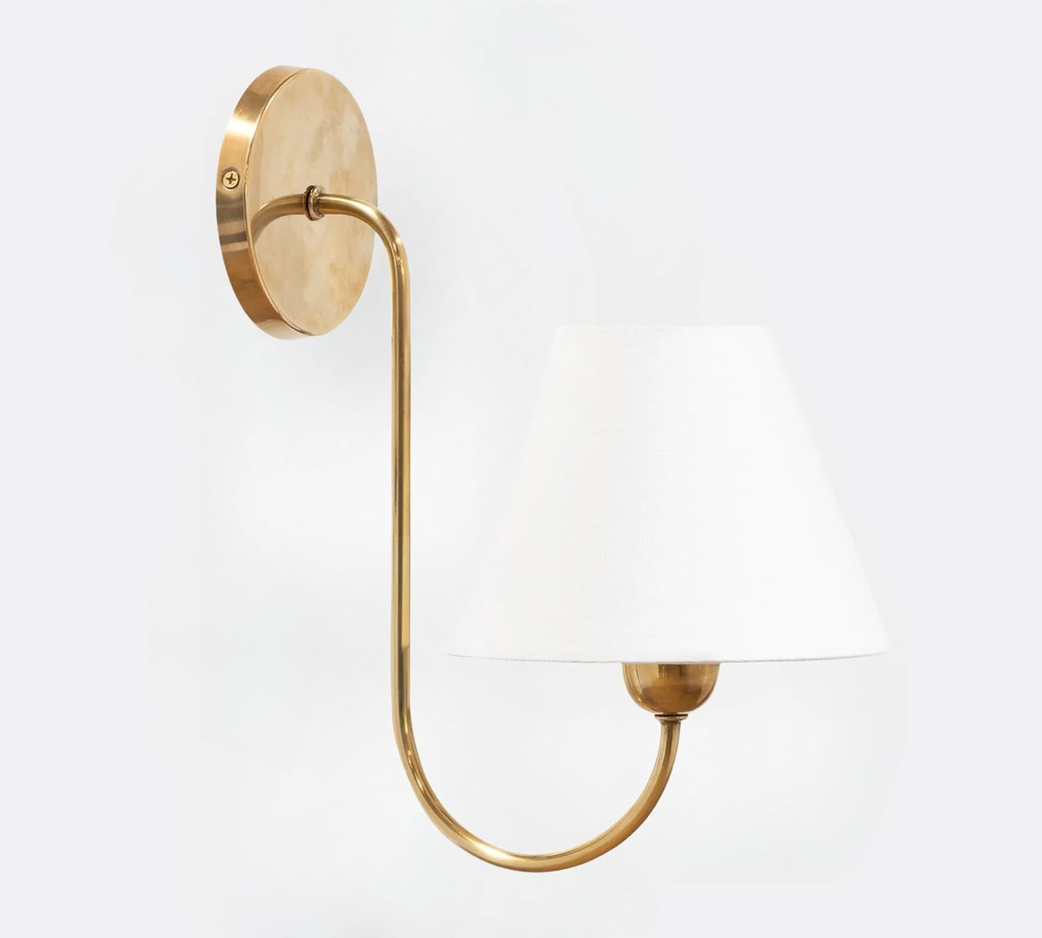 Single Swoop Sconce, Wainwright Single Swoop Sconce, 7.5" W x 11" D x 14" H (Brass) | Amazon (US)