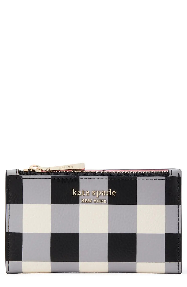 bradley gingham print leather bifold walletKATE SPADE NEW YORK | Nordstrom
