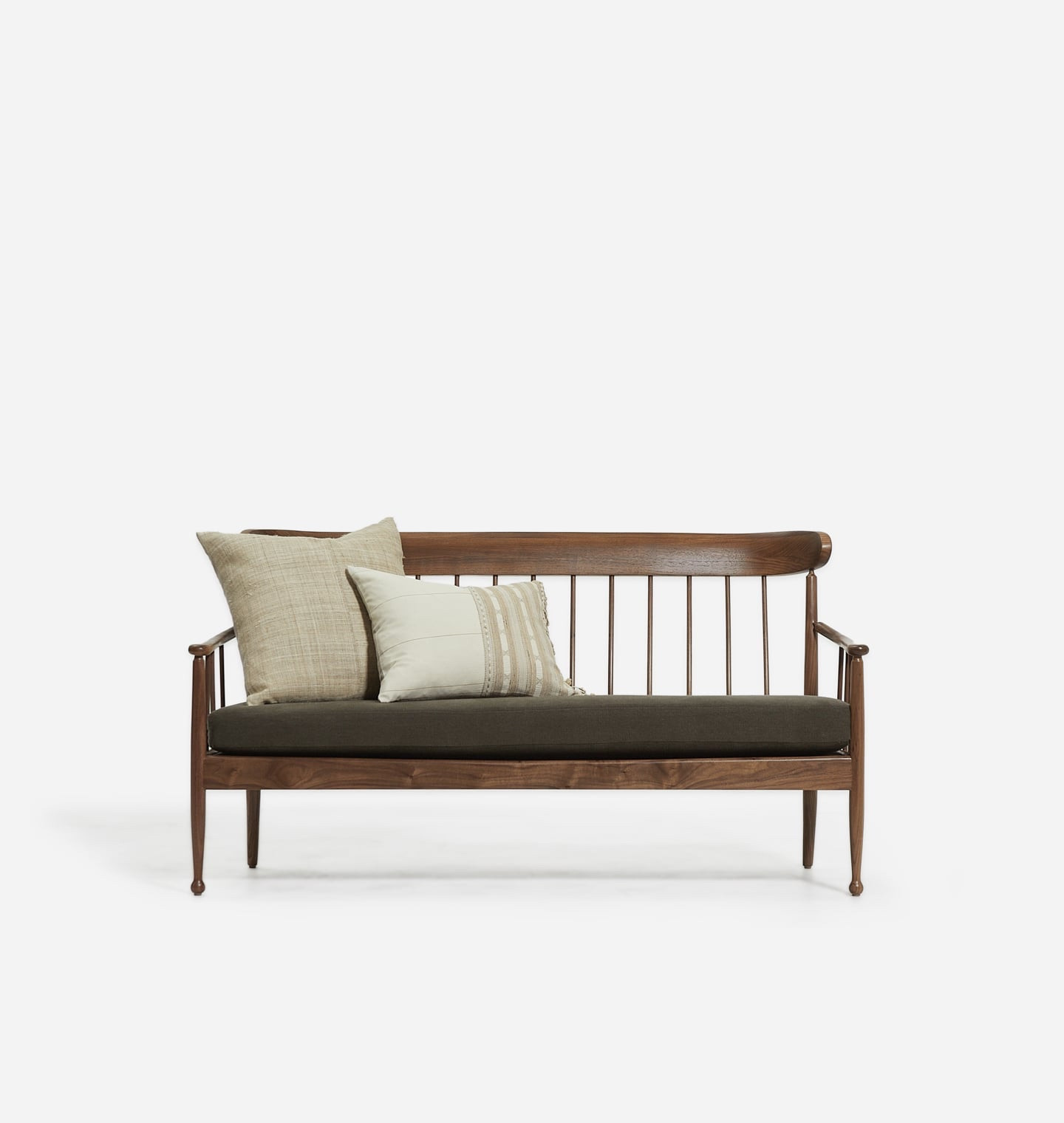 With an extended seat and curved spindles, this bench is the ultimate in comfort. The gentle slope and rounded back provide support to hug your form, while its slim profile is designed to fit nicely in narrow areas like an entry or hall. 



#LTKHome #LTKfoodie