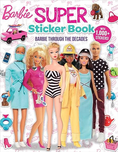 Barbie: Super Sticker Book: Through the Decades (1001 Stickers)     Paperback – Sticker Book, M... | Amazon (US)