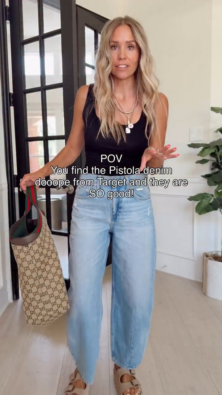 🤍I loooooove when I find a Pistola denim doooope. They hit so good. You will be reaching for these jeans nonstop!