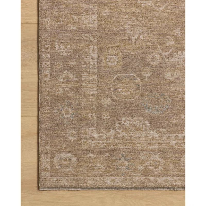 Chris Loves Julia x Loloi Louisa Taupe / Gold Area Rug | Wayfair North America
