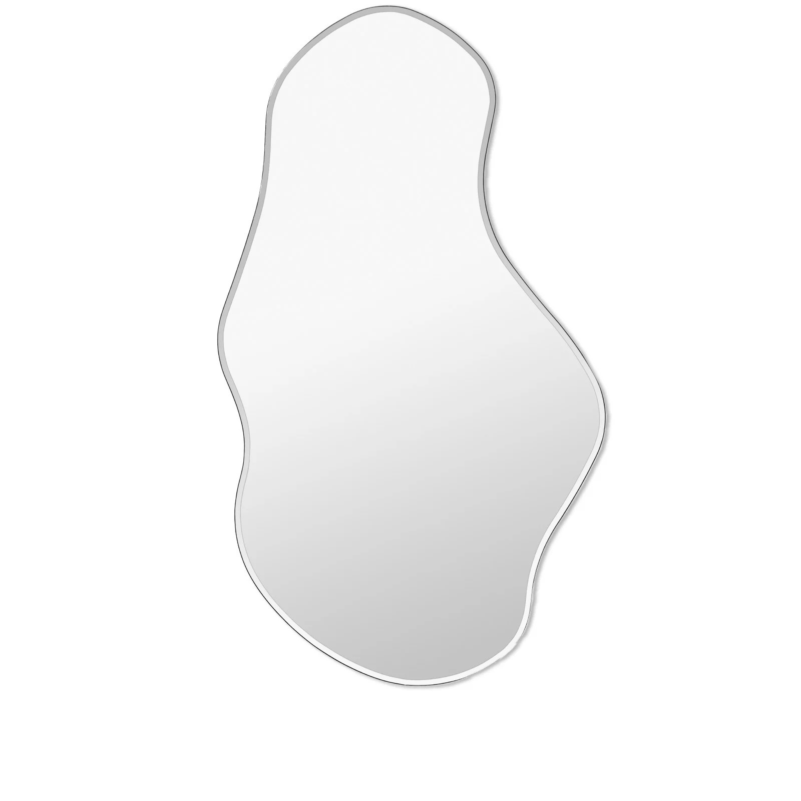 ferm LIVING Pond Mirror - Large in Dark Chrome | END. Clothing