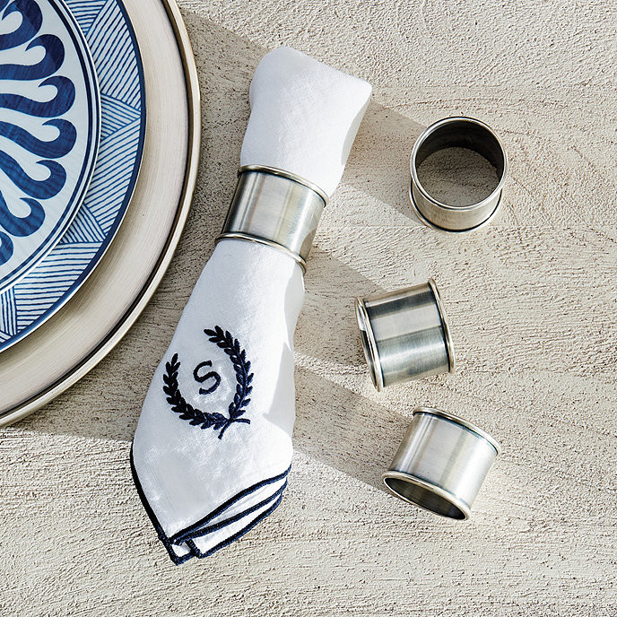 Pewter Napkins Rings - Set of 4 | Ballard Designs, Inc.