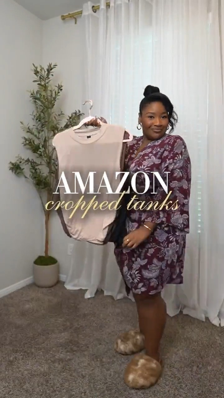 These cropped tanks are some of my favorite basics in my closet! They are perfect to layer with year round and it comes in a 3 pack 👀

#LTKPlusSize #LTKSaleAlert #LTKNYFW