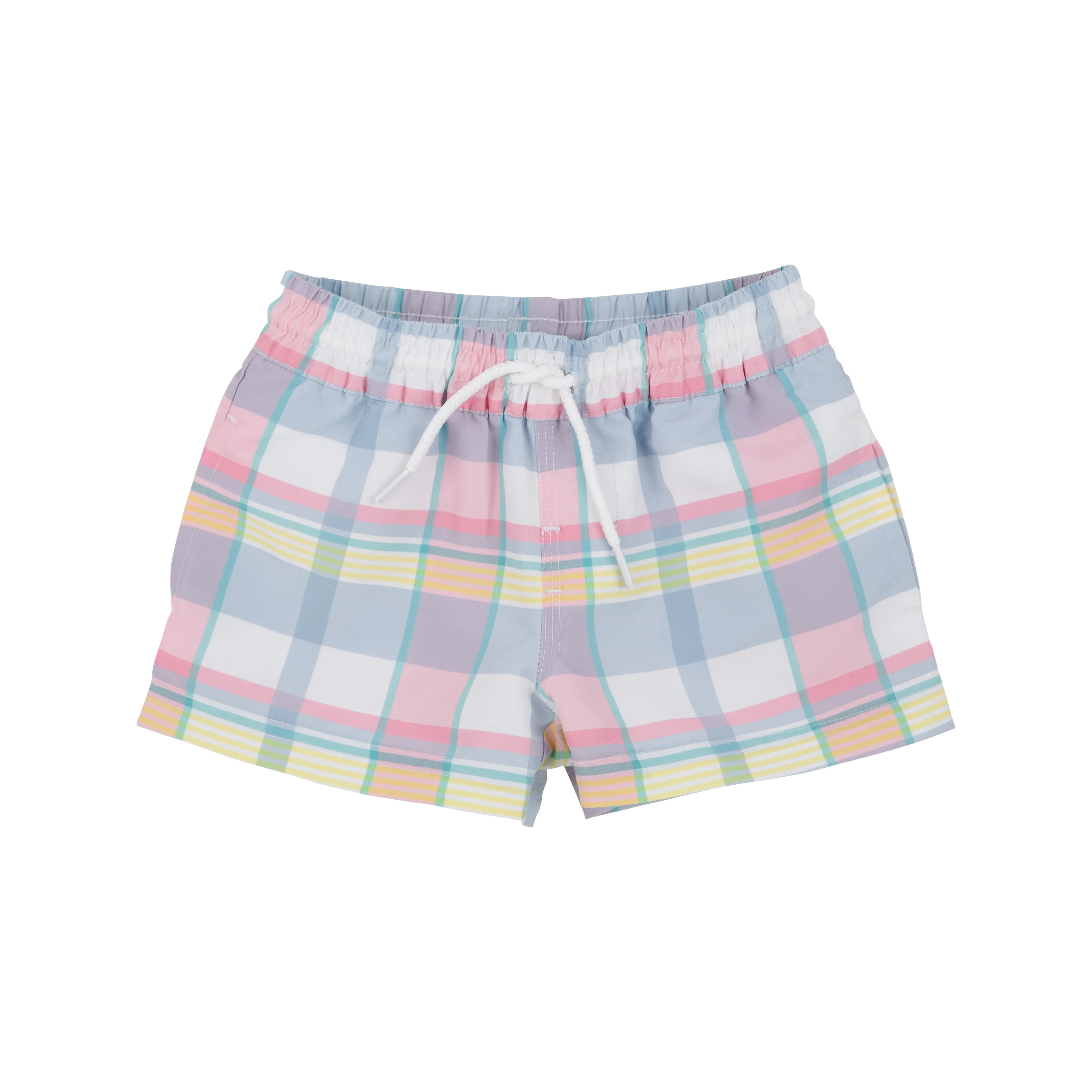 Tortola Trunks - Tennis Pro Plaid with Worth Avenue White | The Beaufort Bonnet Company