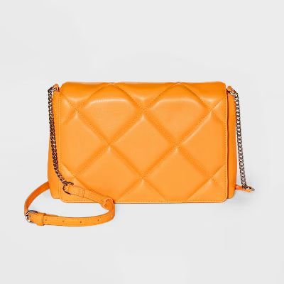 Square Woven Crossbody Bag - A New Day™ Orange | Target