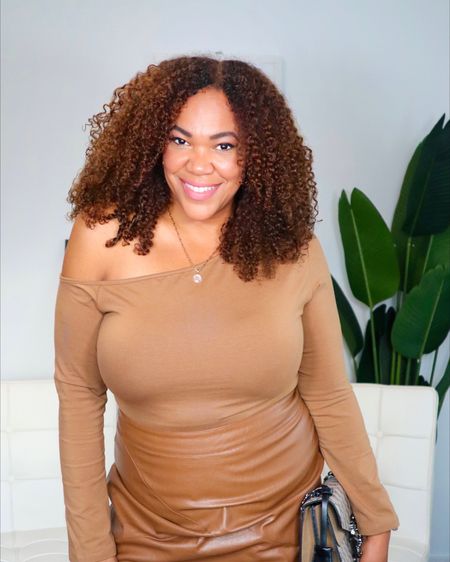 Love how different this bodysuit is & that fits well! Curvy girls - Listen, we can wear all kinds of different necklines! I linked my go to strapless from Wacoal! It’s comfy, does its job, and is size inclusive. 

#LTKunder100 #LTKstyletip #LTKcurves