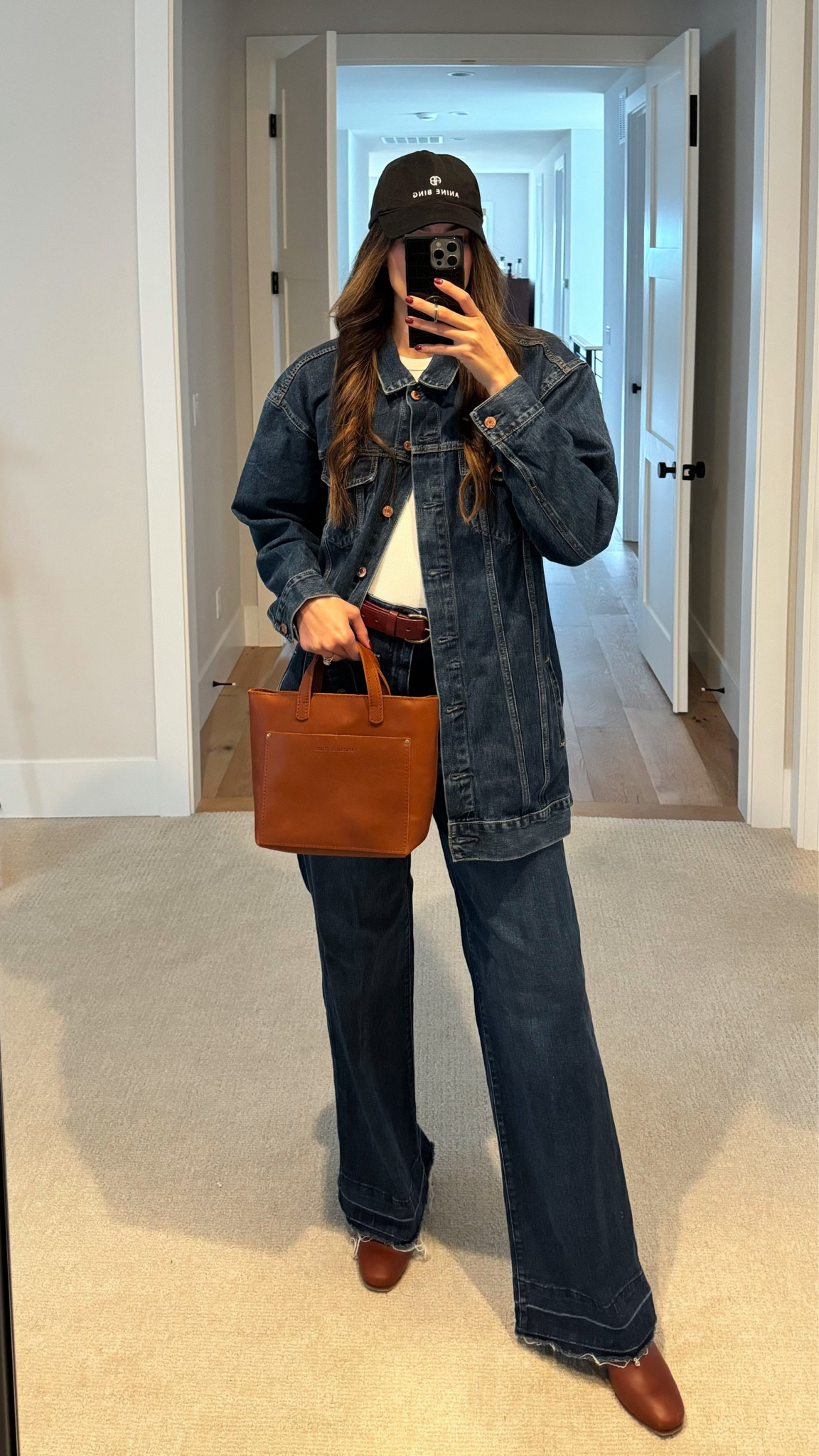 Denim on denim fall outfit inspo 

SIZING: 

Jacket: sized up one size for a roomier fit (wearing a tall large)

Denim: TTS

Tank: TTS

Shoes: TTS 

#LTKSeasonal #LTKFindsUnder100 #LTKShoeCrush