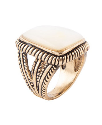 Navajo Bronze and Genuine Mother-of-Pearl Statement Ring | Macy's