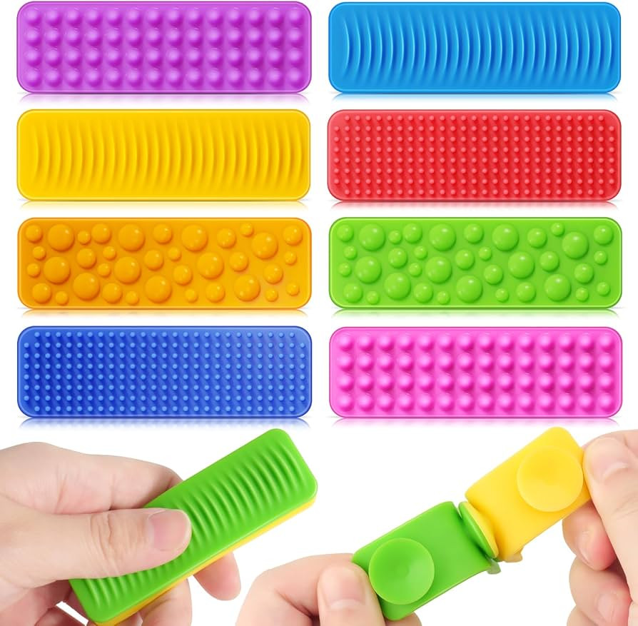 Sensory Fidget Toys Kids Adults: 8 Pack Textured Suction Toys for Autism Kids Calming - Sensory S... | Amazon (US)