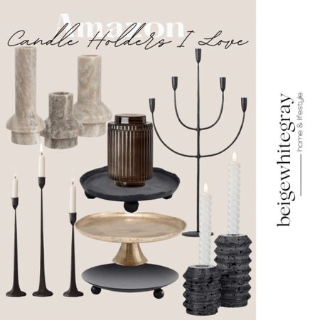 I’m loving all these taper candle holders from Amazon! Linked here for you! Beigewhitegray 

#LTKSeasonal #LTKhome