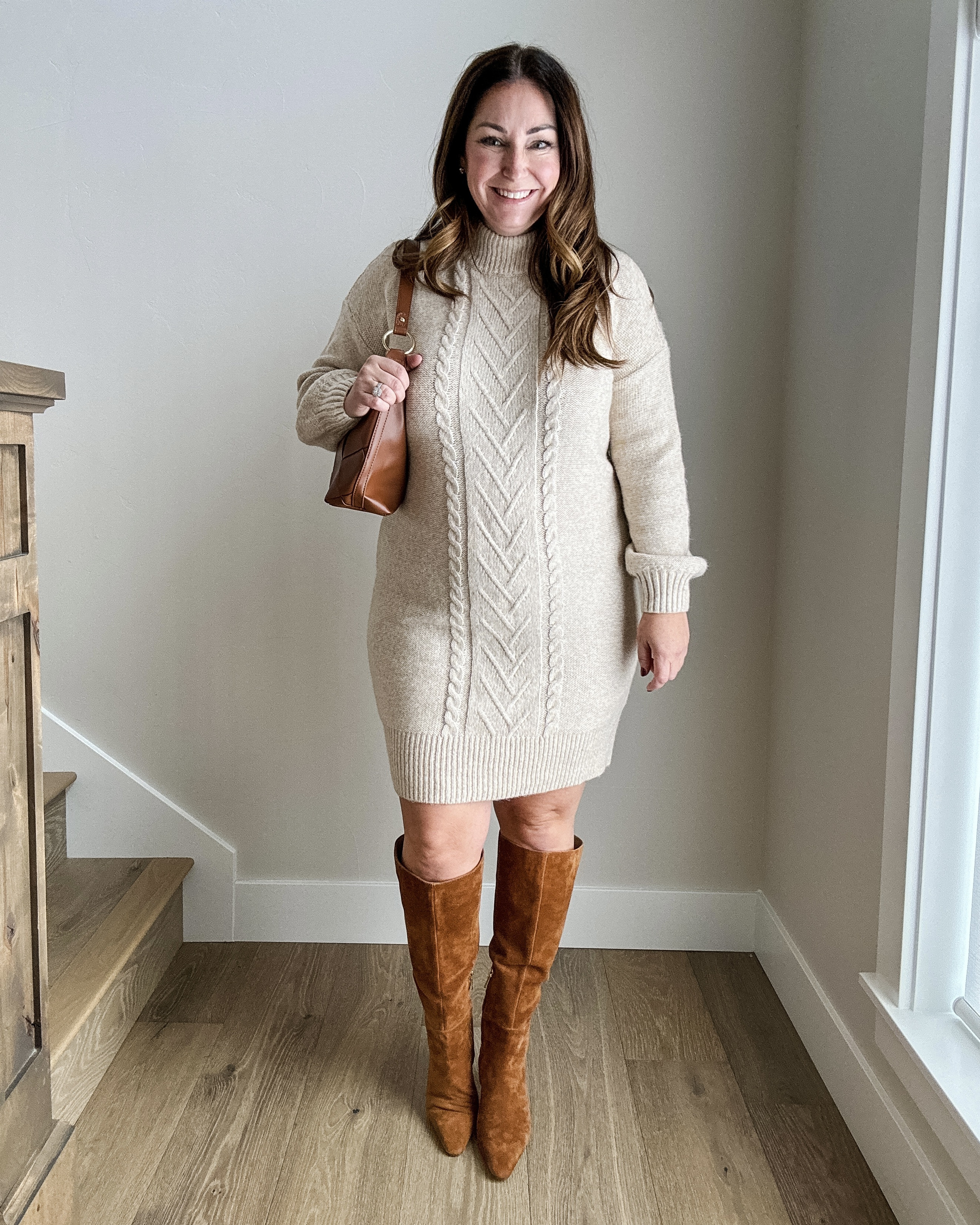Fall Sweater Dress Outfit from Maurices Fit Tips: Dress wearing tts, L

Fall look, winter outfit, everyday, casual, fall dress, tall boots

#LTKSeasonal #LTKMidsize #LTKFindsUnder50