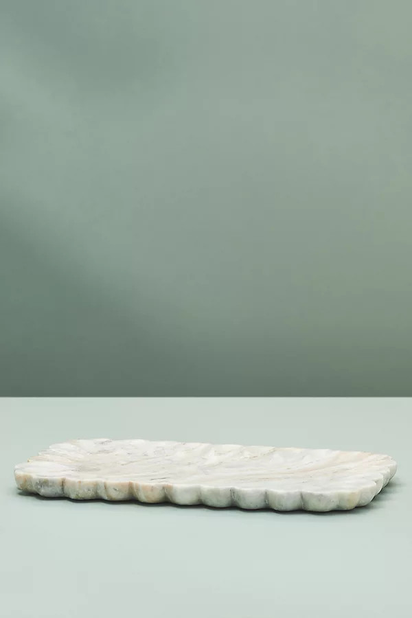 Marble Scalloped Tray | Anthropologie (US)
