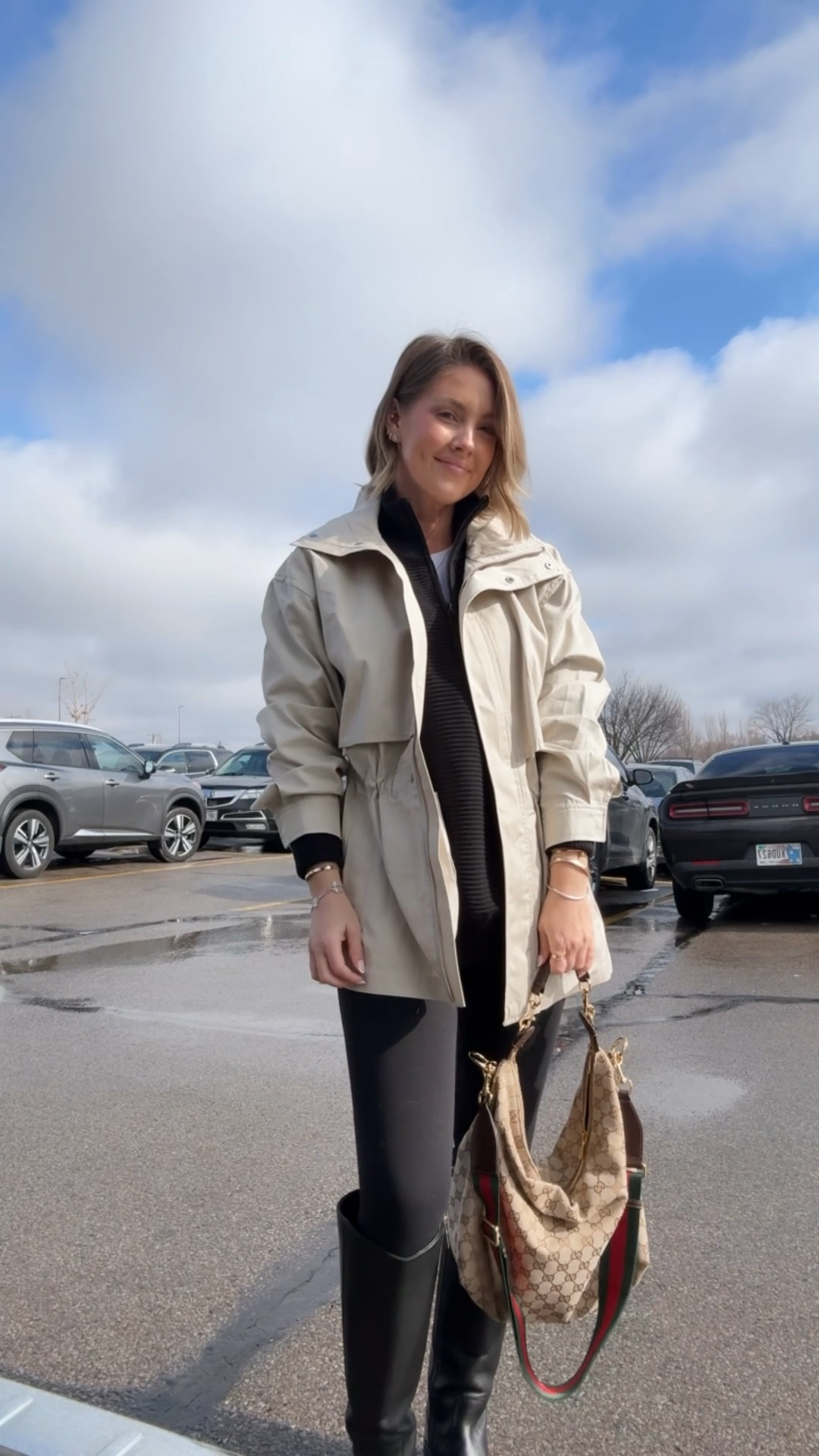 XS jacket / Small Amazon pullover / XS leggings / waterproof boots are true to size 🌧️

#LTKPetite #LTKOver40 #LTKootd