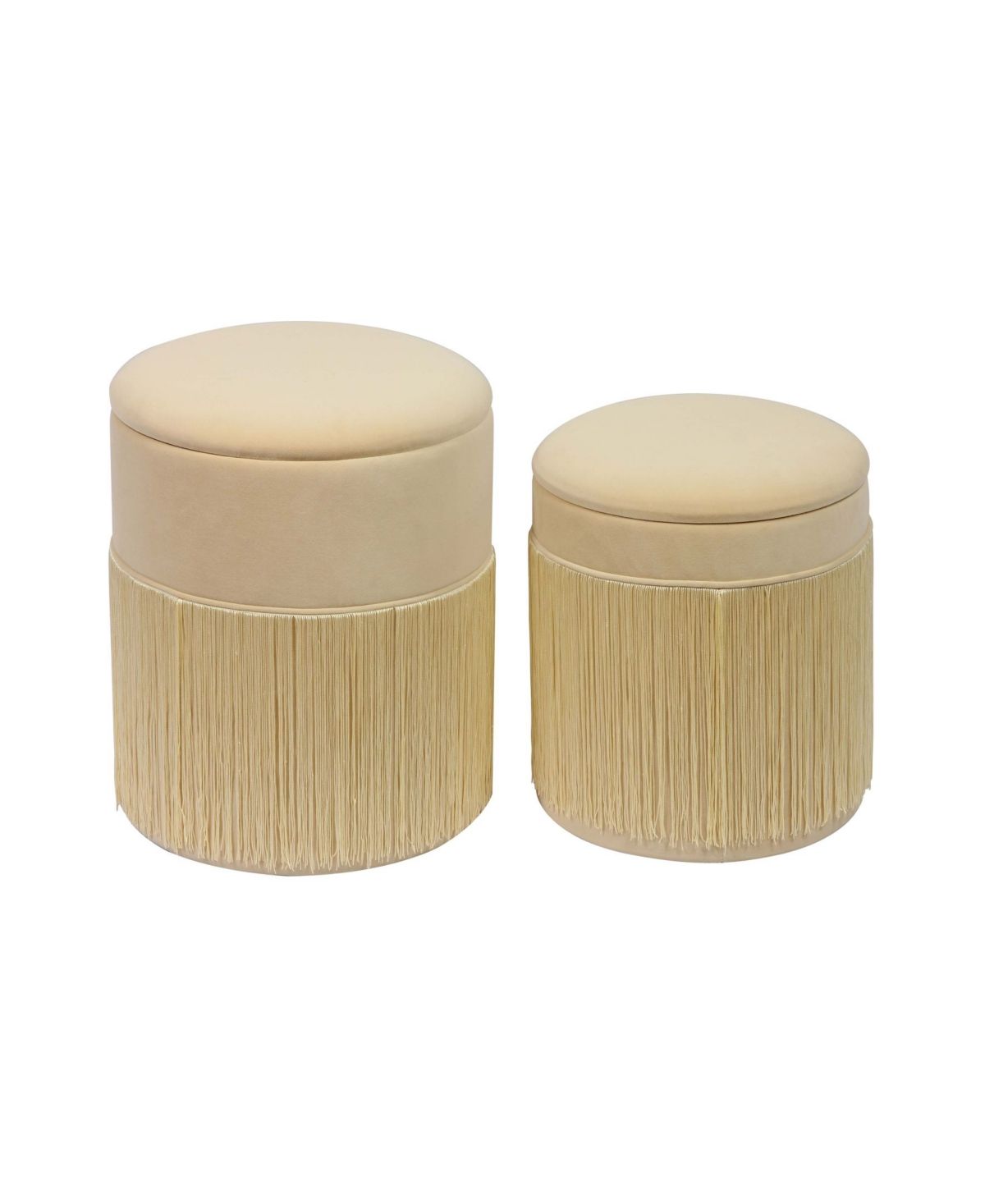 Tov Furniture Tassel Storage Ottomans, Set of 2 | Macys (US)