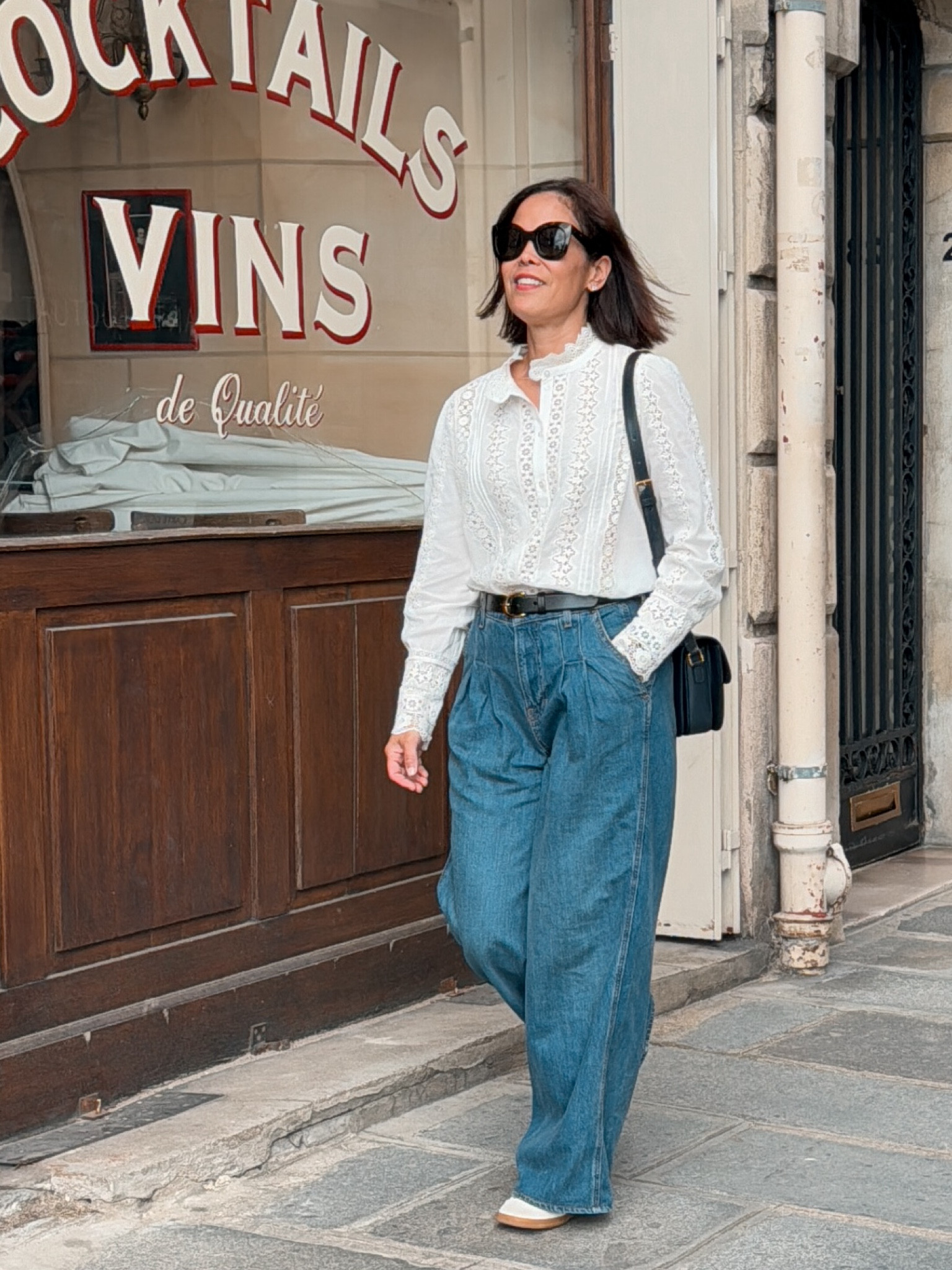 What to wear in Paris during summer
Sèzane Top/ wearing size 6
Veronica Beard Mia Jean/ sized down one, runs large 
Linking similar bag 
Isabel Marant Beth Sneaker/wearing normal size 
Celine Sunglasses 
J. Crew Belt in size small 

#LTKSeasonal #LTKStyleTip #LTKOver40