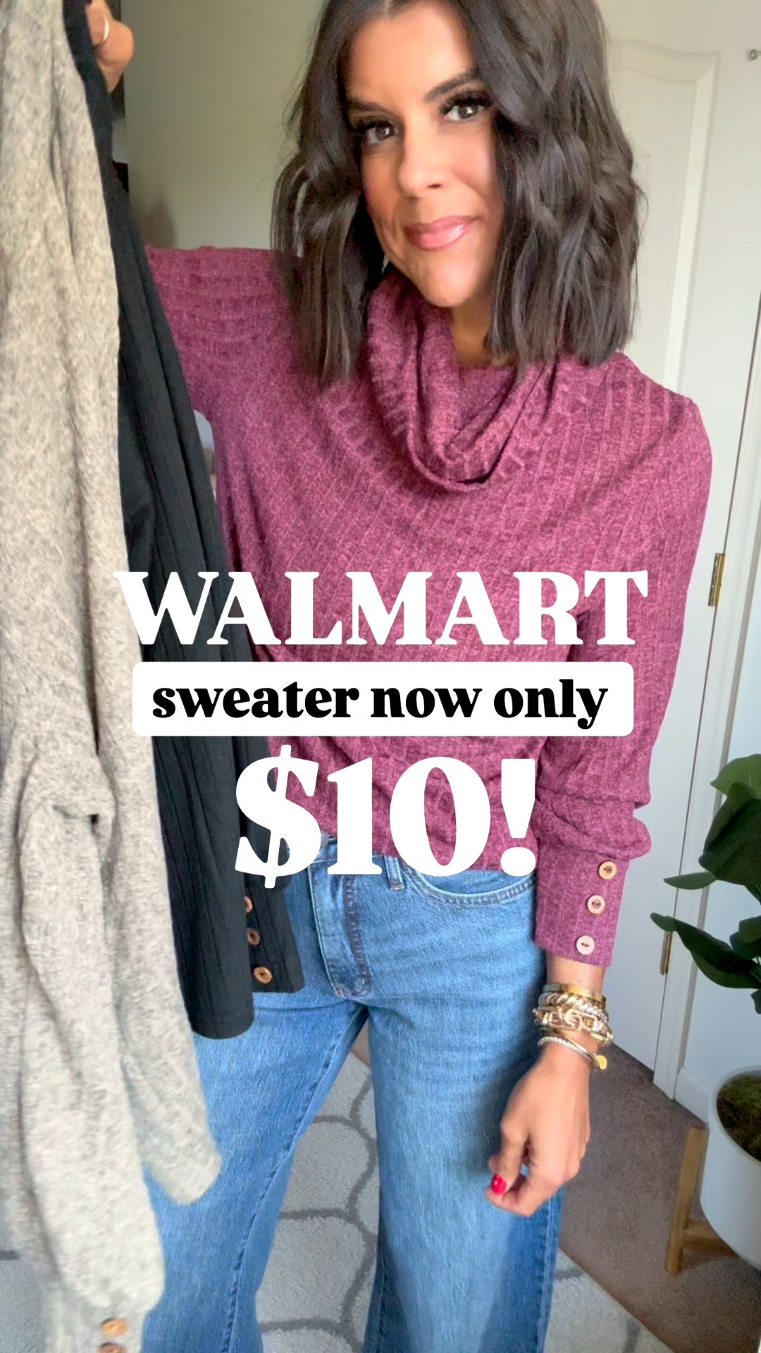 These Walmart sweaters are back, and now only $10! I’m in size small. Size 2 in Walmart jeans. 

#LTKFindsUnder100 #LTKHoliday #LTKSeasonal
