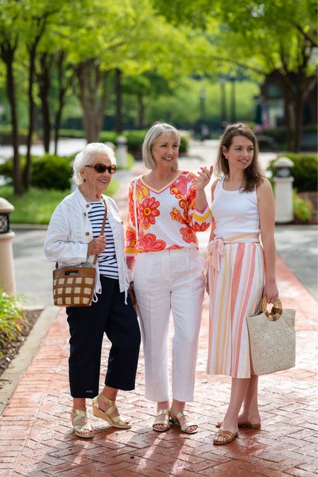 Talbots has great styles for women all ages, across the generations. We put together modern, classic 
styles that are fun, casual but oh so stylish. Mom and I are wearing Talbots’ Bristol linen pants. They run true to size and are oh so comfortable. Abigail’s ribbed tank top is a wardrobe staple. And we all love our sandals and handbags for summer. Shop items from our outfits and similar options from the 
selections we’ve made here. @Talbots #sponsored #mytalbots #talbotspartner 
#greatstylerunsinthefamily #modernclassicstyle

#LTKSeasonal #LTKstyletip #LTKFind
