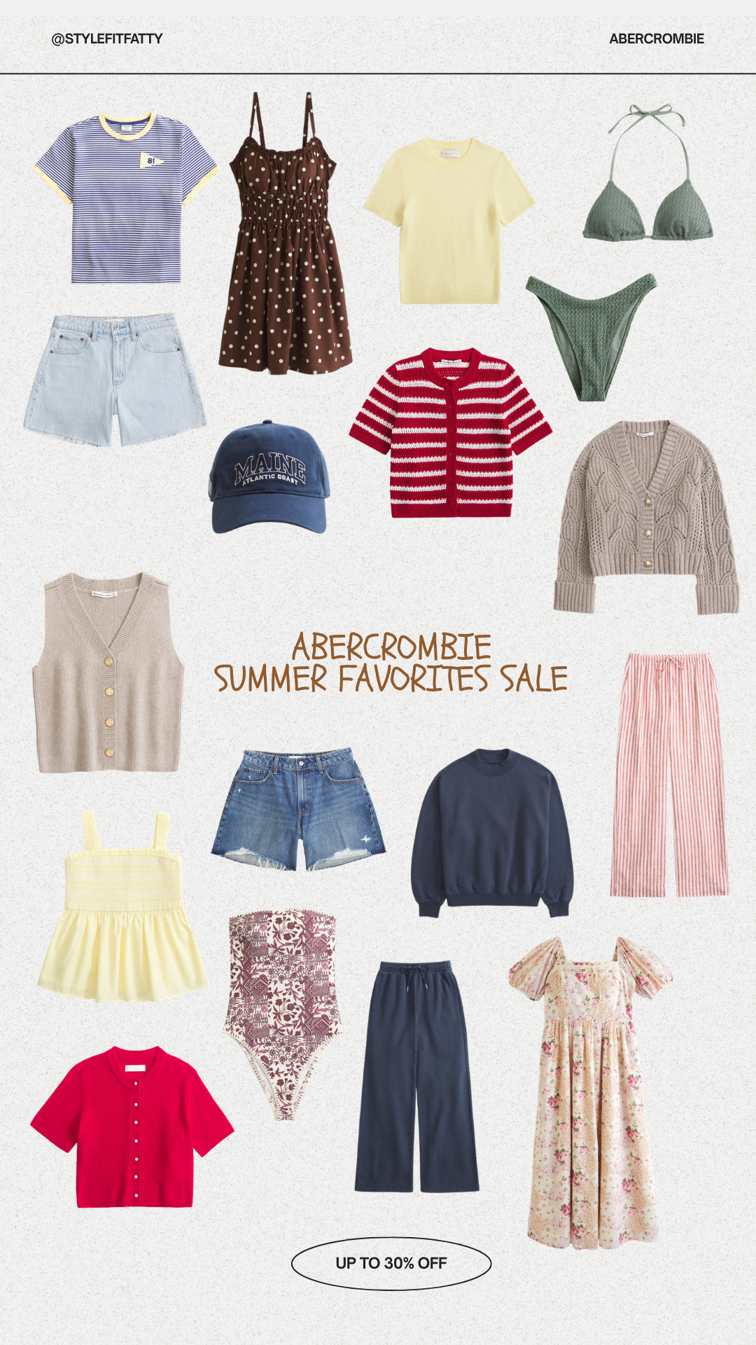 Up to 30% off Summer favorites at Abercrombie! #afsale #abercrombie #summersale 

 #LTKSeasonal #LTKSaleAlert #LTKSwim