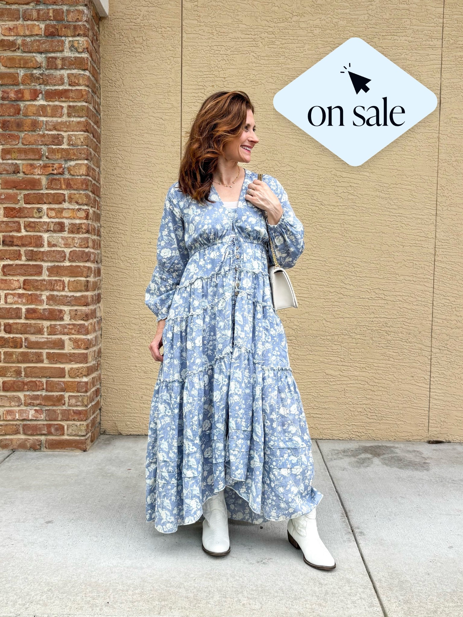 petite friendly dress on sale, I am 4‘10“ and no hemming was needed

#LTKPetite #LTKSaleAlert #LTKFallSale